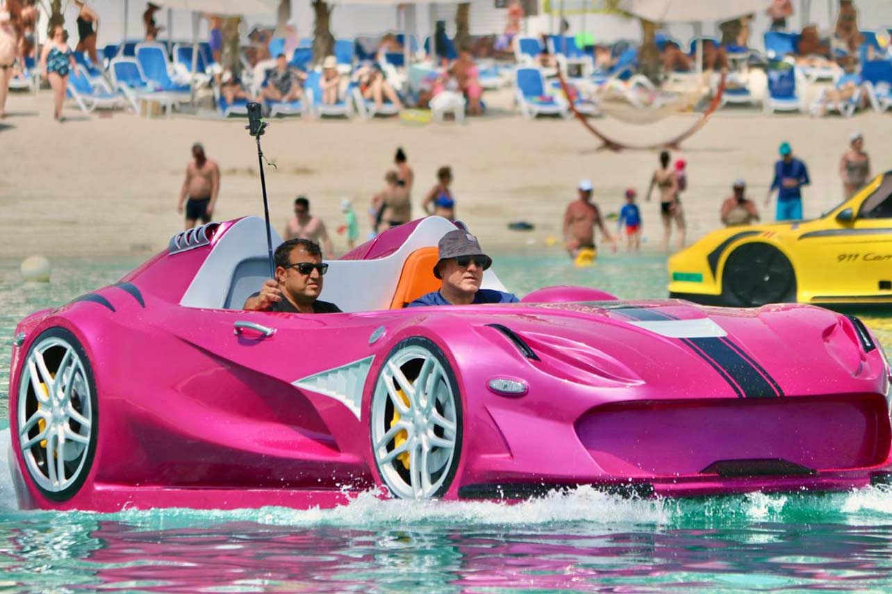 Yellow Super Water Car RS race spec jet car watercraft