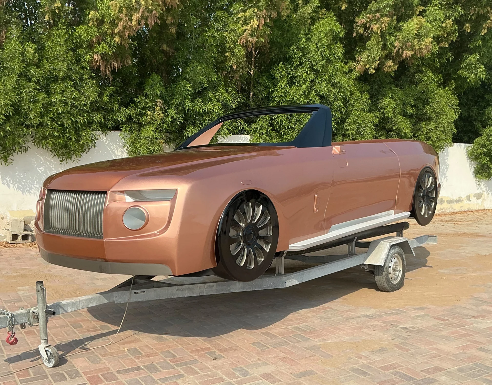 SWC RR Boat Tail bronze luxury 4-seater jet car with Yamaha GP 1900 engine
